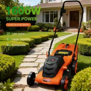 High Power Lithium Battery Garden Courtyard Hand-Pushed Electric Lawn Mower Silent Weeding Machine Lawn Trimmer Grass Cutter